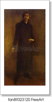 Free art print of Brown and Gold (Self-Portrait) by James Abbott Mcneill Whistler