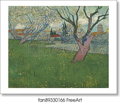 Free art print of Orchards in blossom, view of Arles by Vincent Van Gogh Free art print of Orchards in blossom, view of Arles by Vincent Van Gogh