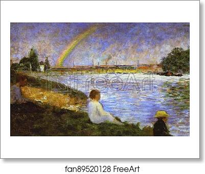 Free art print of Rainbow (study for Bathers at Asnières) by Georges Seurat