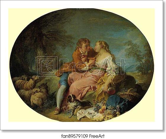Free art print of Pastoral Scene by François Boucher Free art print of Pastoral Scene by François Boucher