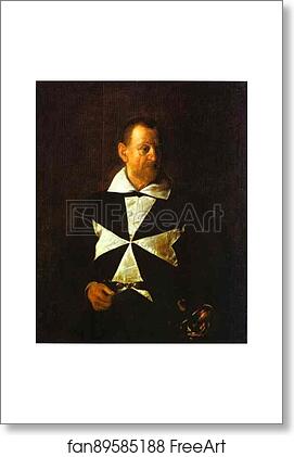 Free art print of Portrait of a Knight of Malta by Caravaggio