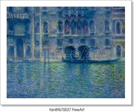 Free art print of Palazzo da Mula in Venice by Claude Monet
