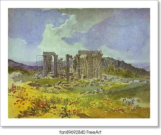Free art print of Temple of Apollo in Phigalia by Karl Brulloff Free art print of Temple of Apollo in Phigalia by Karl Brulloff