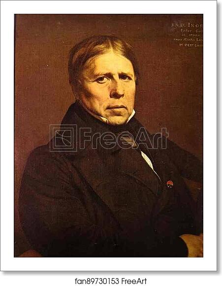 Free art print of Self-Portrait by Jean-Auguste-Dominique Ingres Free art print of Self-Portrait by Jean-Auguste-Dominique Ingres
