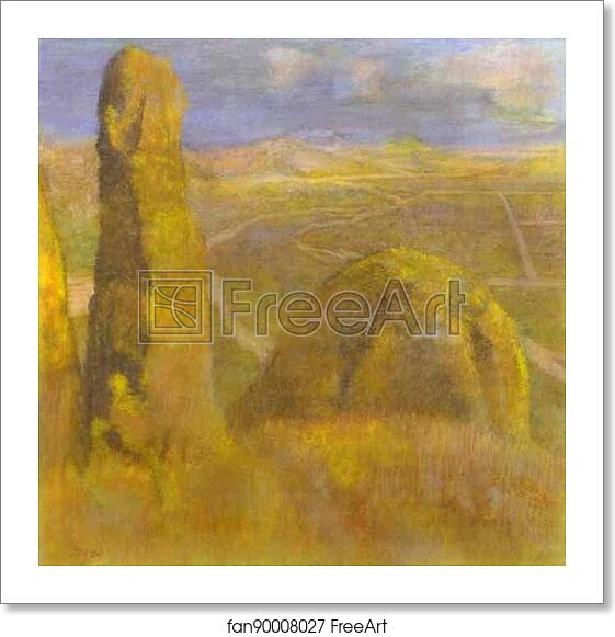 Free art print of Landscape by Edgar Degas Free art print of Landscape by Edgar Degas