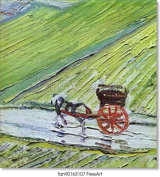 Free art print of A Road in Auvers after the Rain. Detail by Vincent Van Gogh