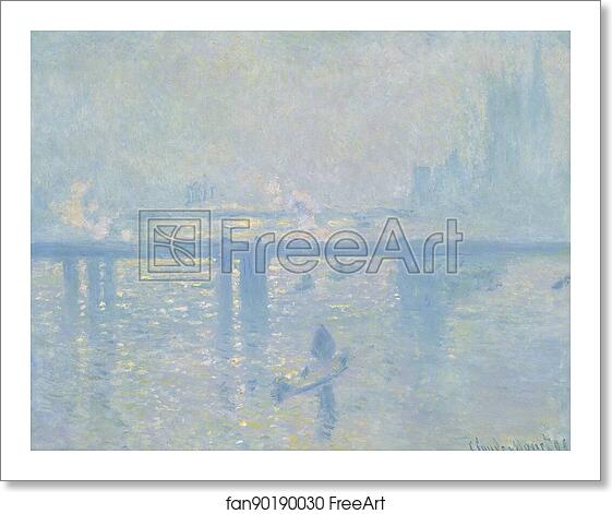 Free art print of Charing Cross Bridge by Claude Monet Free art print of Charing Cross Bridge by Claude Monet