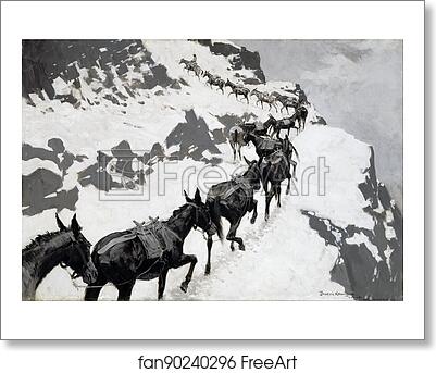 Free art print of The Mule Pack by Frederic Remington Free art print of The Mule Pack by Frederic Remington