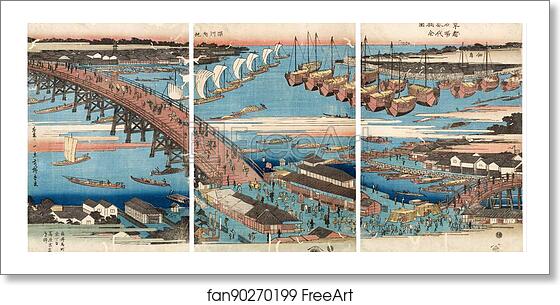 Free art print of Woodcut by Utagawa Hiroshige