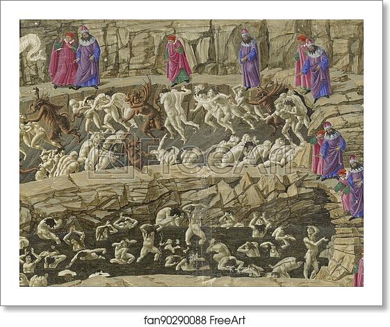 Free art print of Drawings for Dante´s Divine Comedy by Sandro Botticelli