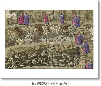 Free art print of Drawings for Dante´s Divine Comedy by Sandro Botticelli Free art print of Drawings for Dante´s Divine Comedy by Sandro Botticelli