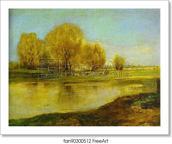 Free art print of Willows by a Pond by Alexey Savrasov Free art print of Willows by a Pond by Alexey Savrasov
