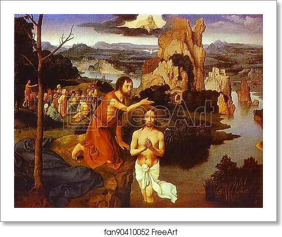 Free art print of The Baptism of Christ by Joahim Patinir Free art print of The Baptism of Christ by Joahim Patinir