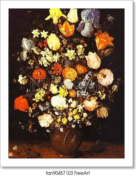 Free art print of Vase of Flowers with Irises by Jan Brueghel The Elder Free art print of Vase of Flowers with Irises by Jan Brueghel The Elder