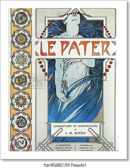 Free art print of Le Pater by Alphonse Mucha