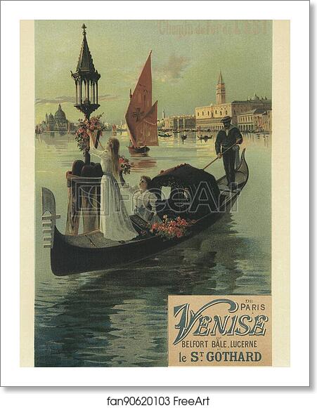 Free art print of La Compagnie de l'Est : "Venise". by Hugo D'Alesi Free art print of La Compagnie de l'Est : "Venise". by Hugo D'Alesi