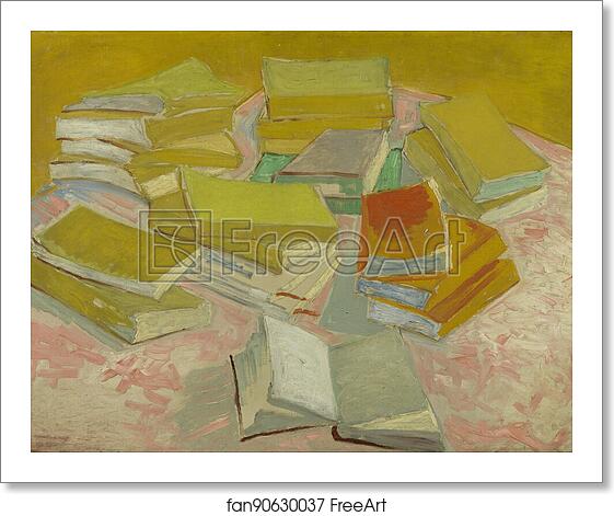 Free art print of Piles of French novels by Vincent Van Gogh Free art print of Piles of French novels by Vincent Van Gogh