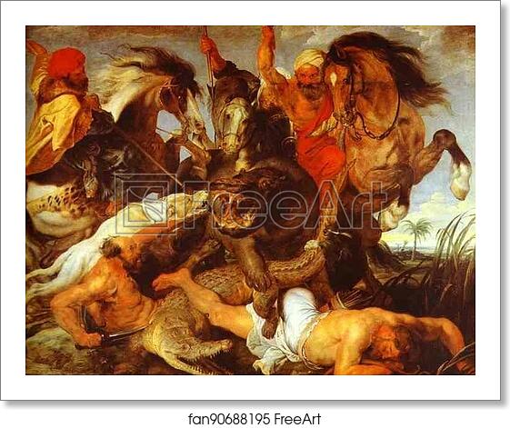 Free art print of Hippopotamus and Crocodile Hunt by Peter Paul Rubens Free art print of Hippopotamus and Crocodile Hunt by Peter Paul Rubens