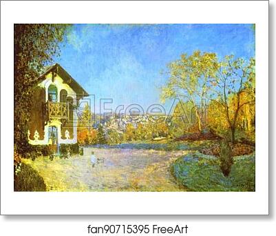 Free art print of Louveciennes by Alfred Sisley