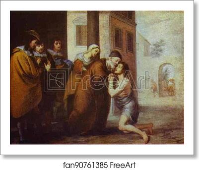 Free art print of The Return of the Prodigal Son by Bartolomé Esteban Murillo