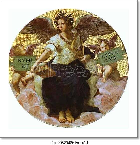 Free art print of Poetry (ceiling tondo) by Raphael Free art print of Poetry (ceiling tondo) by Raphael