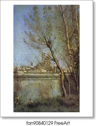 Free art print of The Cathedral of Mantes / La cathedrale de Mantes by Jean-Baptiste-Camille Corot Free art print of The Cathedral of Mantes / La cathedrale de Mantes by Jean-Baptiste-Camille Corot