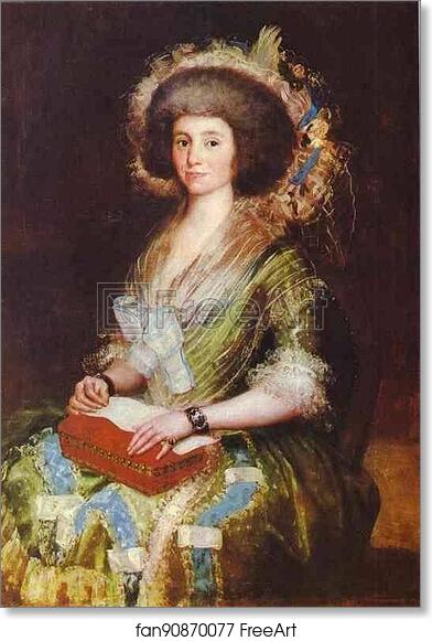Free art print of Portrait of Senora Bermúsezné Képmása by Francisco De Goya Y Lucientes
