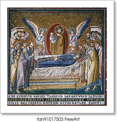 Free art print of Death of the Virgin by Pietro Cavallini