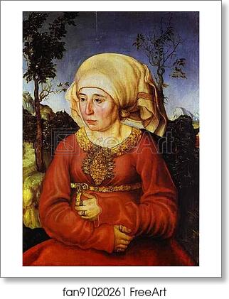 Free art print of A Lady (The Wife of Law Professor Johannes Reuss) by Lucas Cranach The Elder Free art print of A Lady (The Wife of Law Professor Johannes Reuss) by Lucas Cranach The Elder