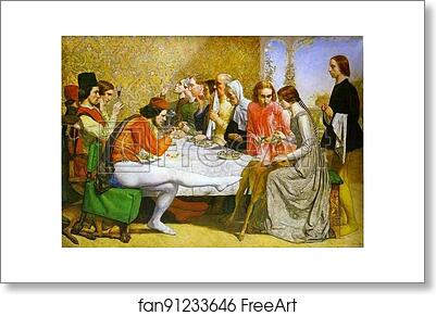 Free art print of Lorenzo and Isabella by Sir John Everett Millais