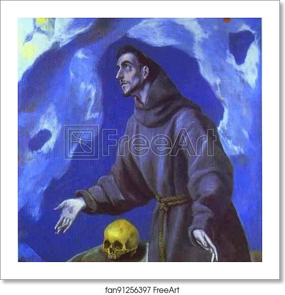 Free art print of St. Francis Receiving the Stigmata by El Greco Free art print of St. Francis Receiving the Stigmata by El Greco