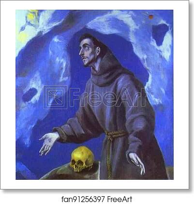 Free art print of St. Francis Receiving the Stigmata by El Greco Free art print of St. Francis Receiving the Stigmata by El Greco