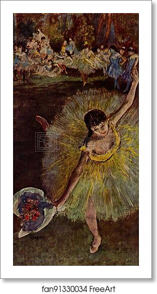 Free art print of Fin d'arabesque by Edgar Degas