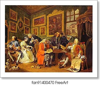 Free art print of The Marriage Contract by William Hogarth