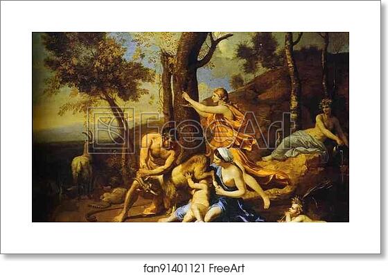 Free art print of The Infant Jupiter Nurtured by the Goat Amalthea by Nicolas Poussin Free art print of The Infant Jupiter Nurtured by the Goat Amalthea by Nicolas Poussin