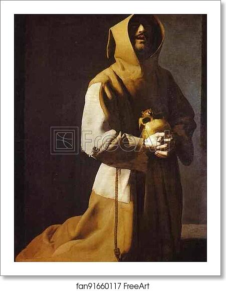 Free art print of St. Francis Kneeling by Francisco De Zurbarán Free art print of St. Francis Kneeling by Francisco De Zurbarán
