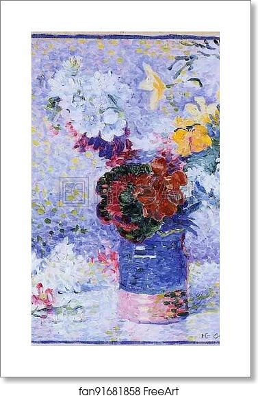 Free art print of Flowers in a Glass by Henri-Edmond Cross (Delacroix) Free art print of Flowers in a Glass by Henri-Edmond Cross (Delacroix)