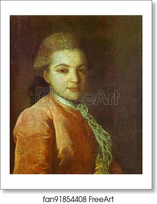 Free art print of Portrait of Count Illarion Ivanovich Vorontsov (1760s-1791) by Fedor Rokotov