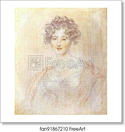Free art print of Study for the Portrait of Countess E. K. Vorontsova by Sir Thomas Lawrence