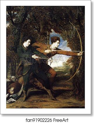 Free art print of The Archers. Colonel Acland and Lord Sydney by Sir Joshua Reynolds