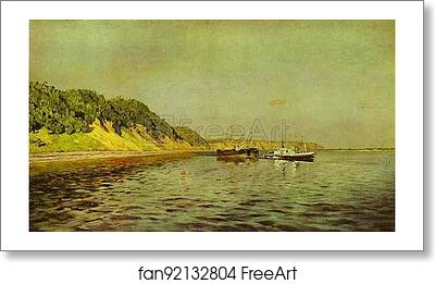 Free art print of The Volga. A Calm Day by Isaac Levitan