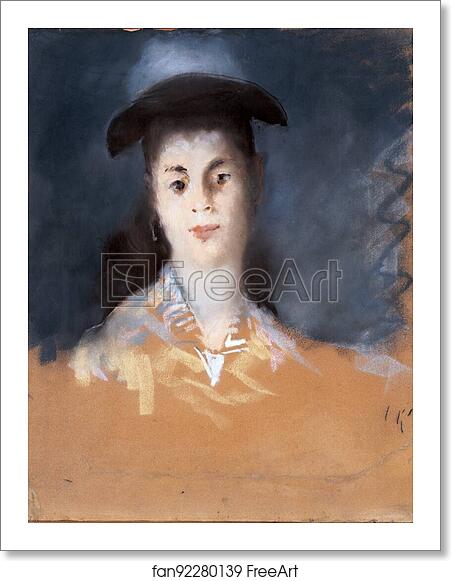 Free art print of Woman Wearing a Hat with Silk Gauze by Édouard Manet Free art print of Woman Wearing a Hat with Silk Gauze by Édouard Manet