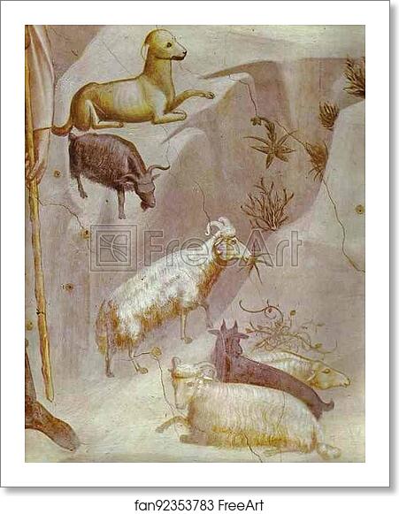 Free art print of Joachim's Dream. Detail by Giotto Free art print of Joachim's Dream. Detail by Giotto