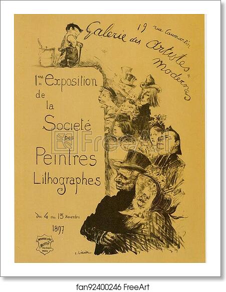 Free art print of Galerie des Artistes modernes by Charles Lucien Léandre Free art print of Galerie des Artistes modernes by Charles Lucien Léandre