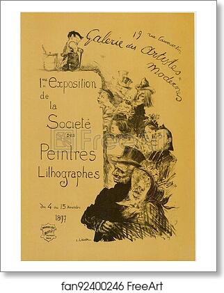 Free art print of Galerie des Artistes modernes by Charles Lucien Léandre Free art print of Galerie des Artistes modernes by Charles Lucien Léandre