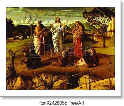 Free art print of Transfiguration by Giovanni Bellini