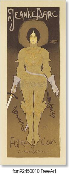 Free art print of Le Magasin de Nouveautés "A Jeanne d'Arc", à Carcassonne. by Georges De Feure