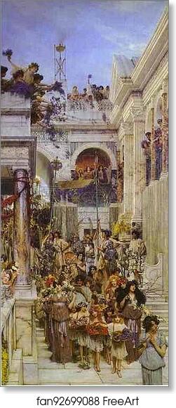 Free art print of Spring by Sir Lawrence Alma-Tadema