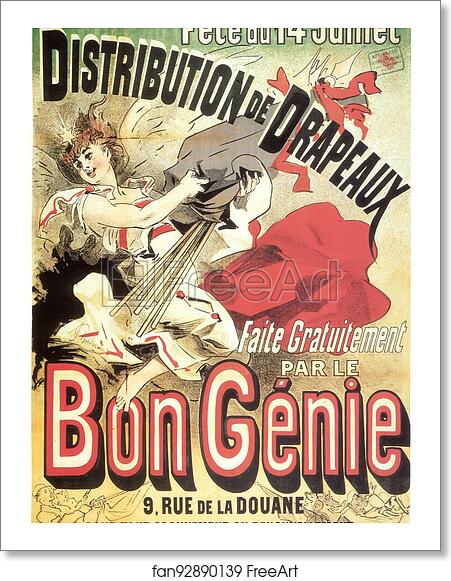 Free art print of Distribution de Drapeaux by Jules Chéret Free art print of Distribution de Drapeaux by Jules Chéret