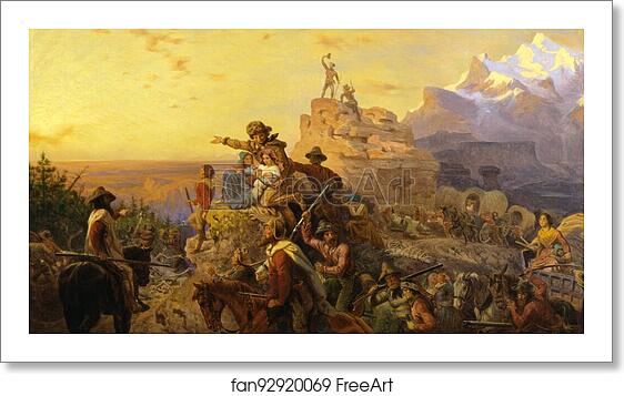 Free art print of Westward the Course of Empire Takes Its Way (mural study, U.S. Capitol) by Emanuel Leutze Free art print of Westward the Course of Empire Takes Its Way (mural study, U.S. Capitol) by Emanuel Leutze